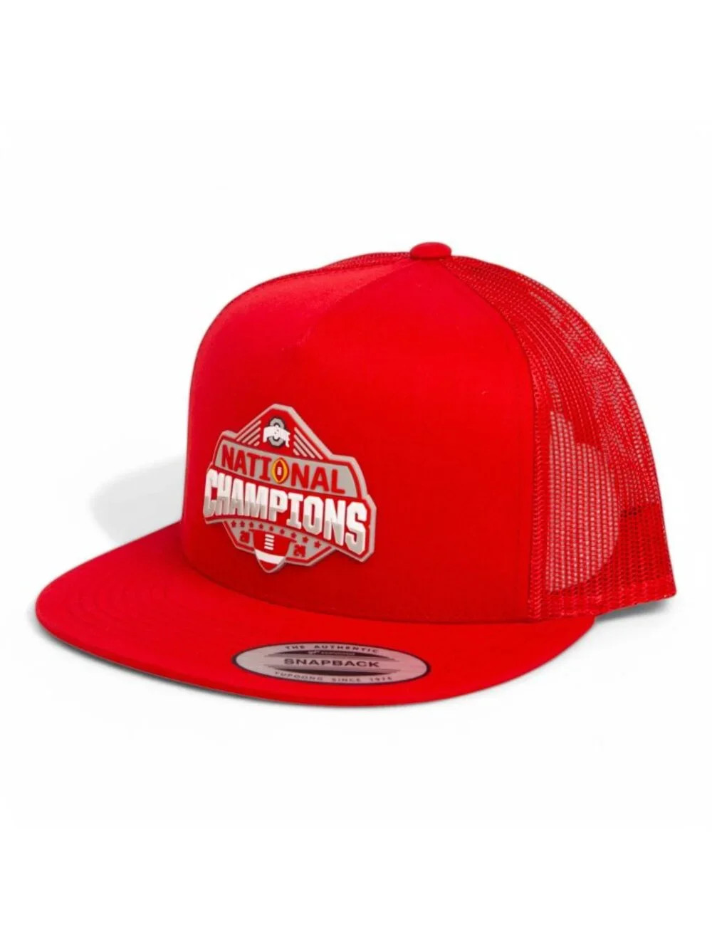 Ohio State Buckeyes 2024 CFP National Champions YP Flat Bill Trucker Hat
